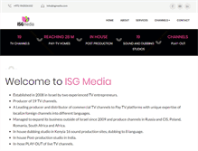 Tablet Screenshot of isgmedia.com
